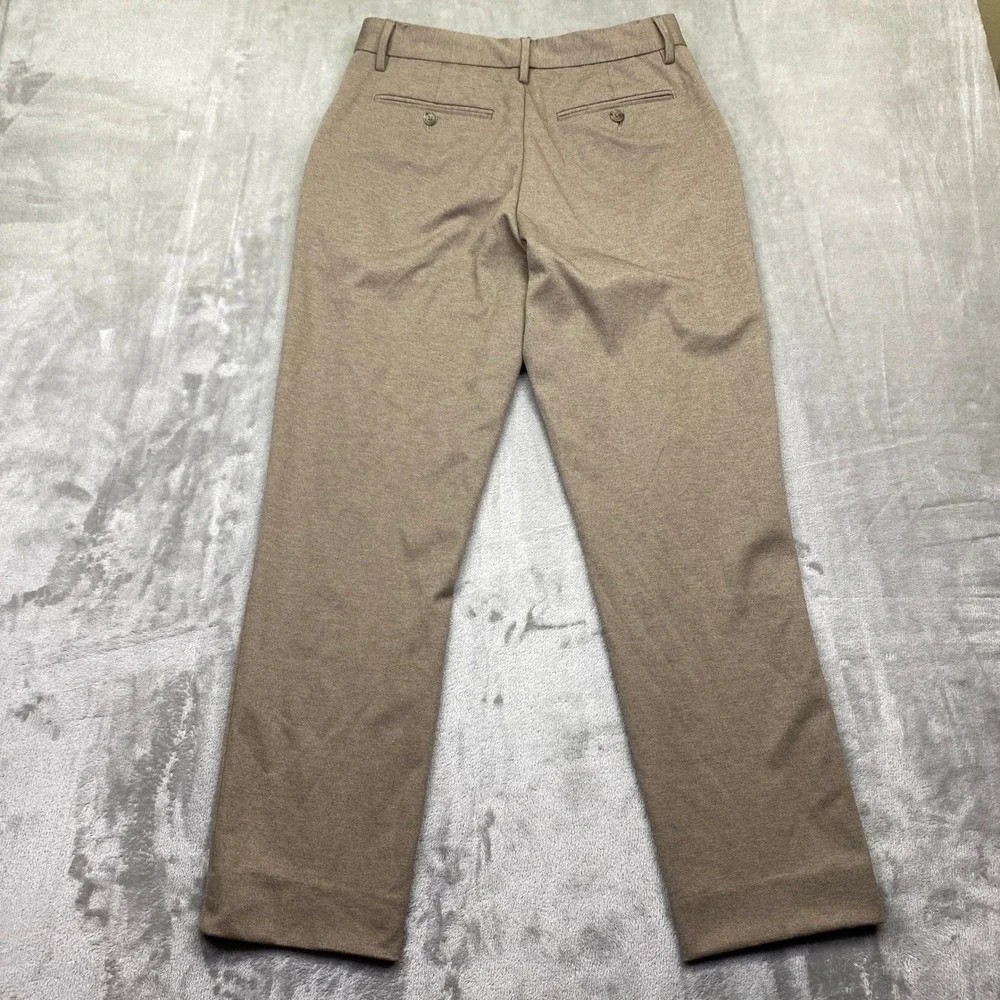 Banana Republic Mens Tailored Fit Dress‎ Pants Taupe Brown Sz 33 Preppy Grunge